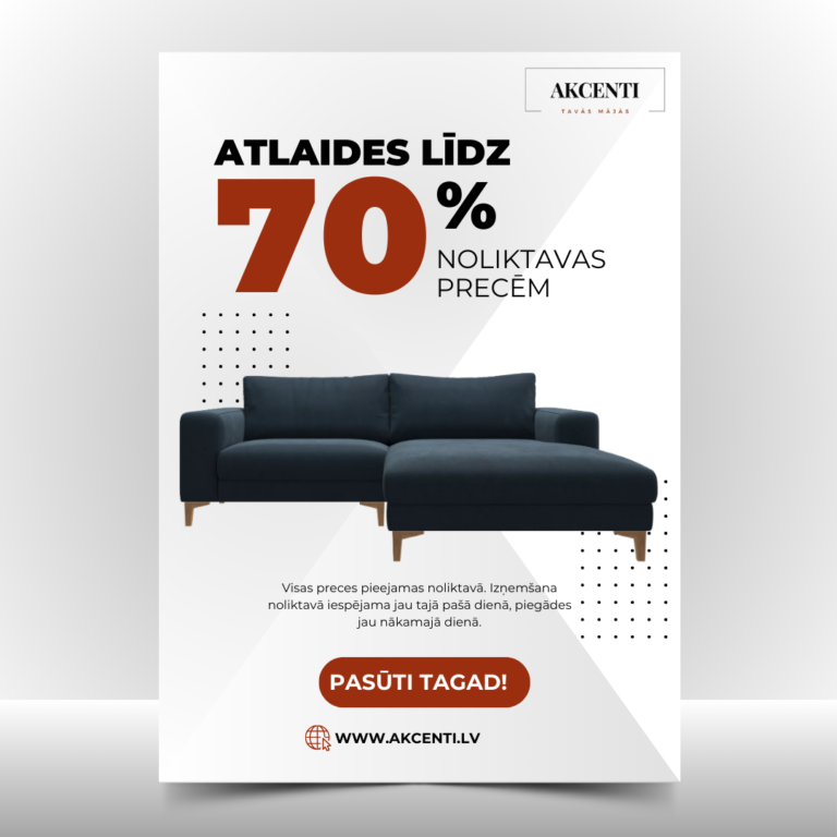 Read more about the article LIELĀ NOLIKTAVAS IZPĀRDOŠANA – LĪDZ 70% ATLAIDE!